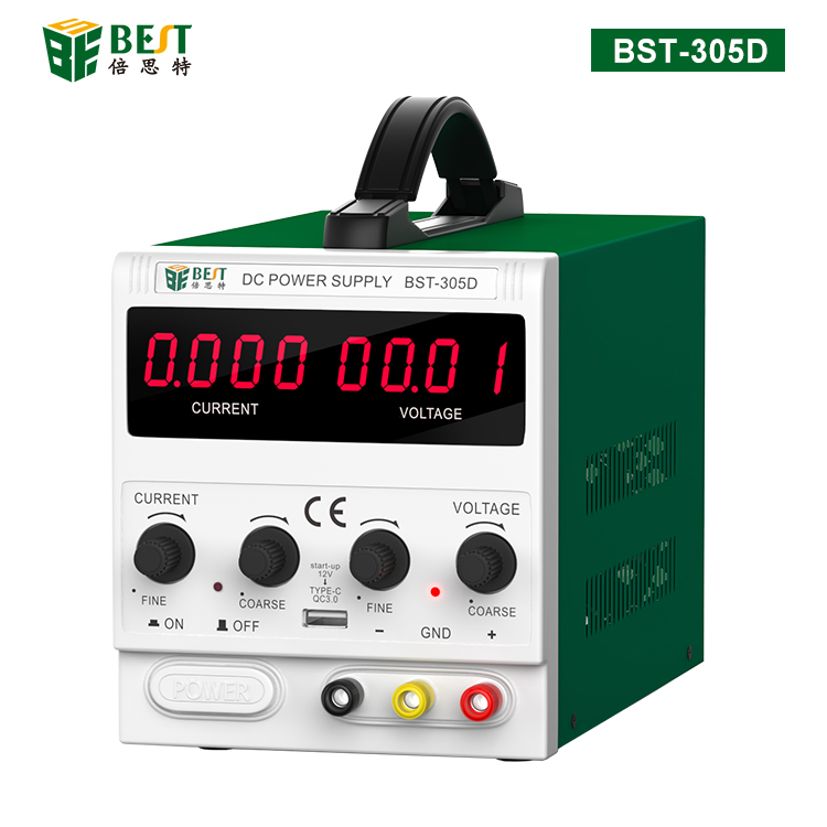 BST-305D 可調直流穩(wěn)壓維修電源 30V/5A 數(shù)顯電源表手機維修4位半高精度電流表 帶USB輸出接口