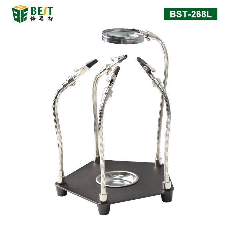 BST-268L 維修焊接臺(tái)式放大鏡 PCB焊接維修夾具