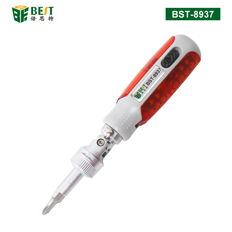 BST-8937 多功能棘輪螺絲刀14合一 家用維修螺絲拆卸工具 棘輪螺絲刀套裝多功能十字一字三角梅花頭起子電腦筆記本維修工具