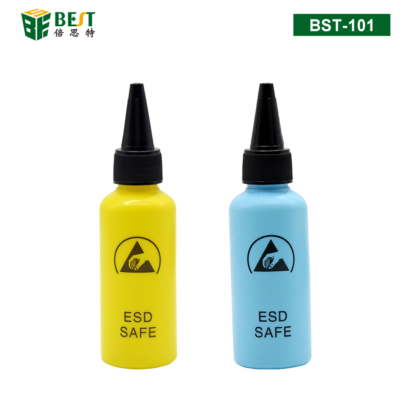 BST-101 防靜電溶劑瓶 防靜電瓶 酒精瓶 松香瓶溶劑瓶 塑料瓶 防靜電針頭瓶 點(diǎn)膠瓶