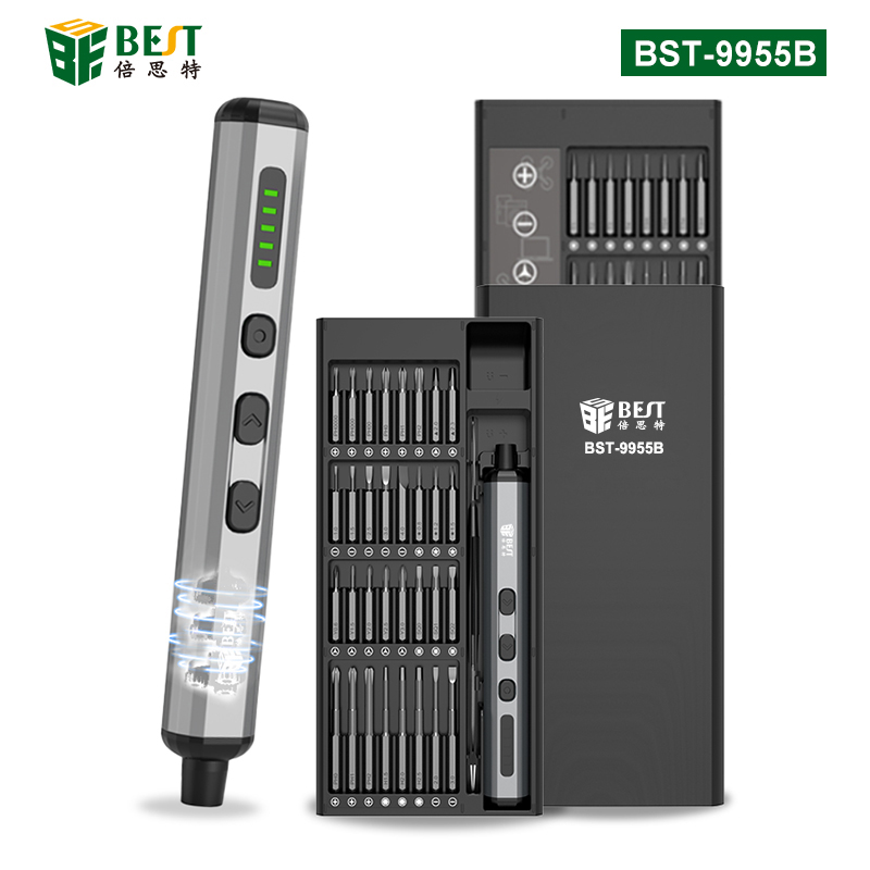 BST-9955B 電動(dòng)精修螺絲刀套裝